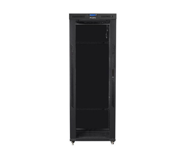 LANBERG Szafa instalacyjna rack stojąca 19 42U 800x1000 czarna, drzwi szklane LCD (Flat pack) FF01-8042-12BL - 1259209 - zdjęcie 3